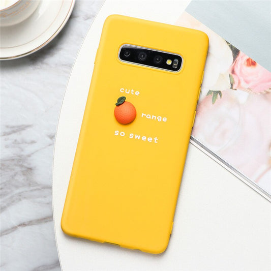 3D Fruit Orange Silicone Case