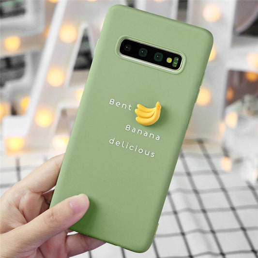 3D Fruit Bananas Silicone Phone Case